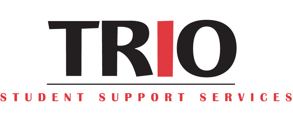 TRIO Student Support Services Logo in Red and Black